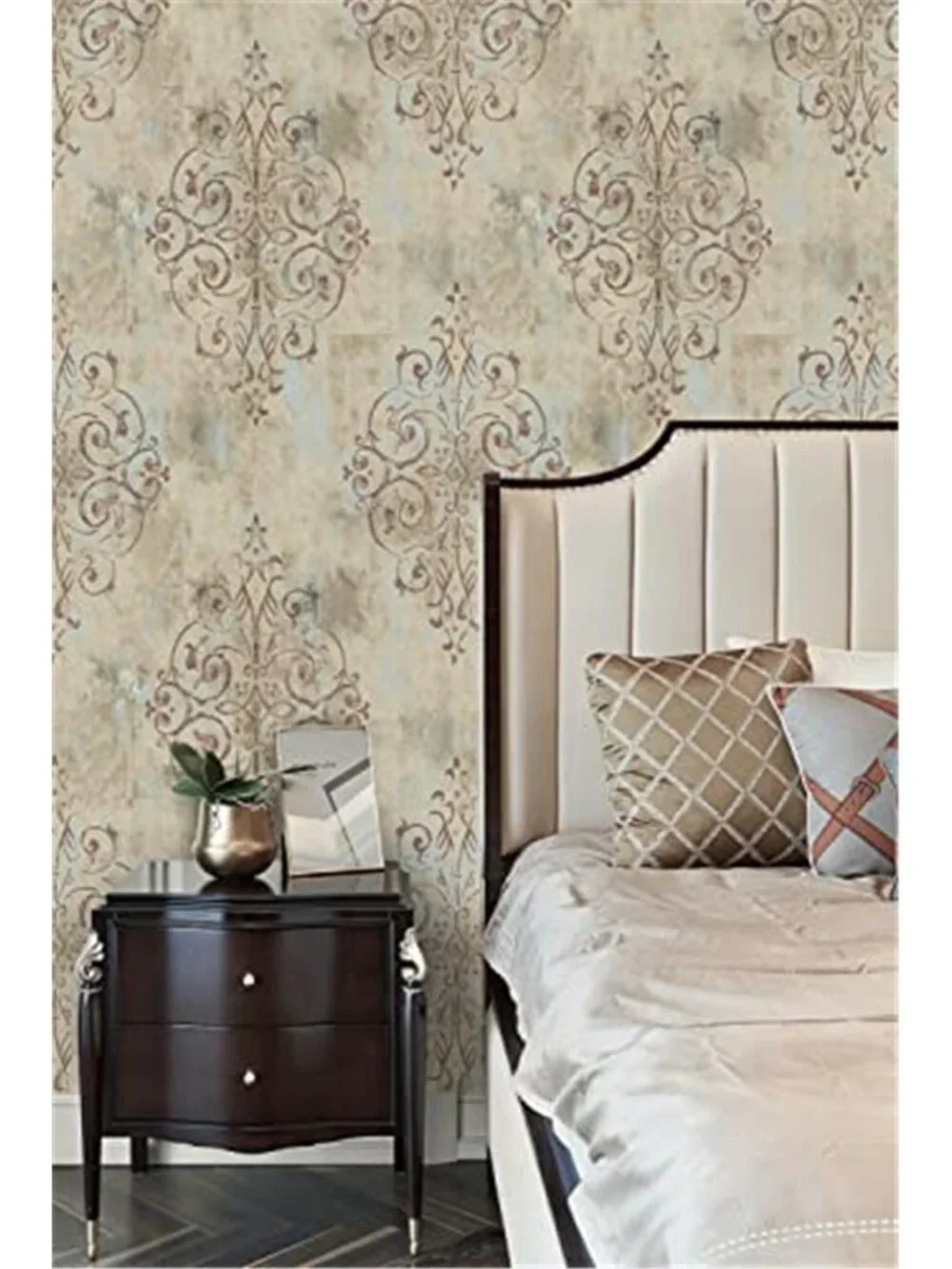 Peel Stick Wallpaper Vintage Damask Floral Removable Contact Paper Decor